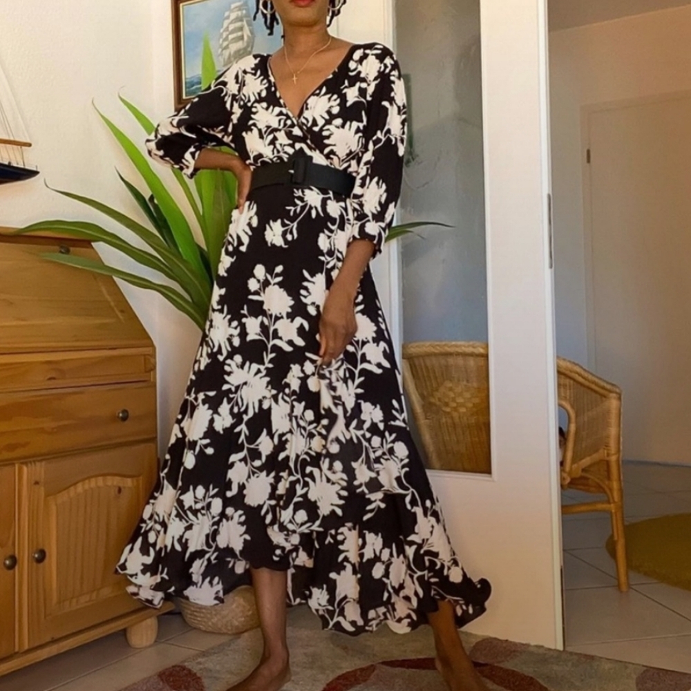 NWOT Johanna Ortiz X H&M Wrap Dress - Picture 4 of 16